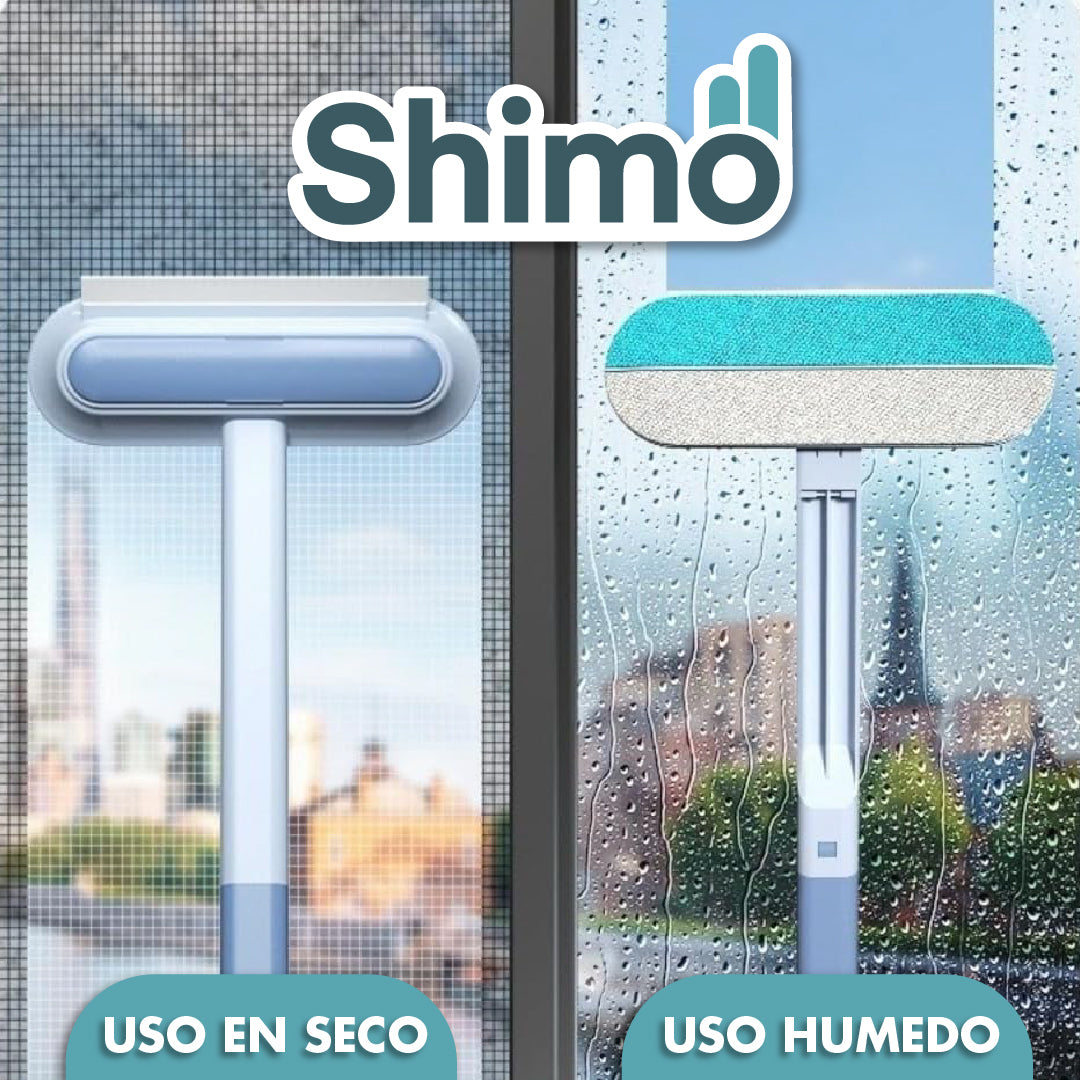 Shimo™ - Limpiador de Ventanas con Cepillo para Pelos y Pelusas