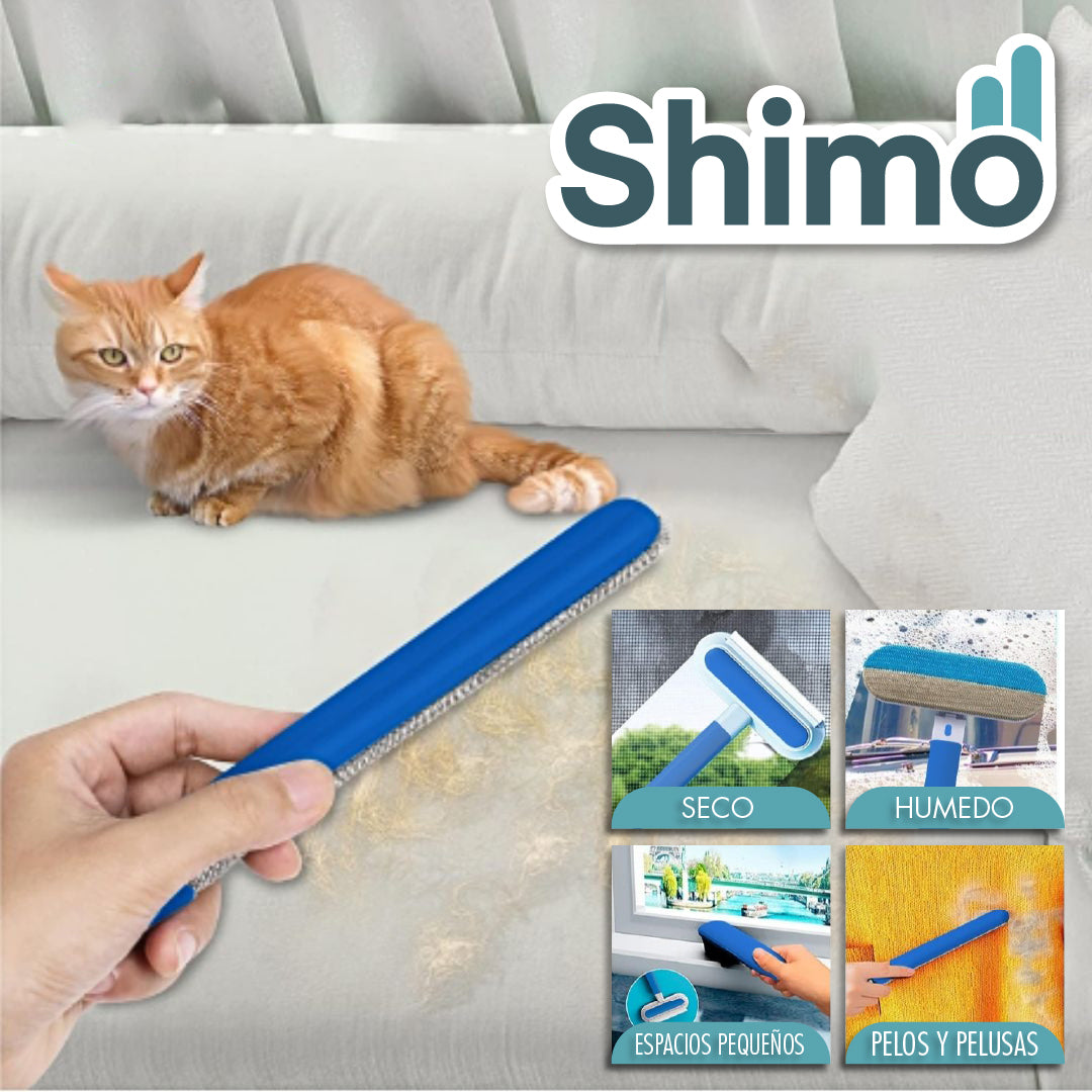 Shimo™ - Limpiador de Ventanas con Cepillo para Pelos y Pelusas