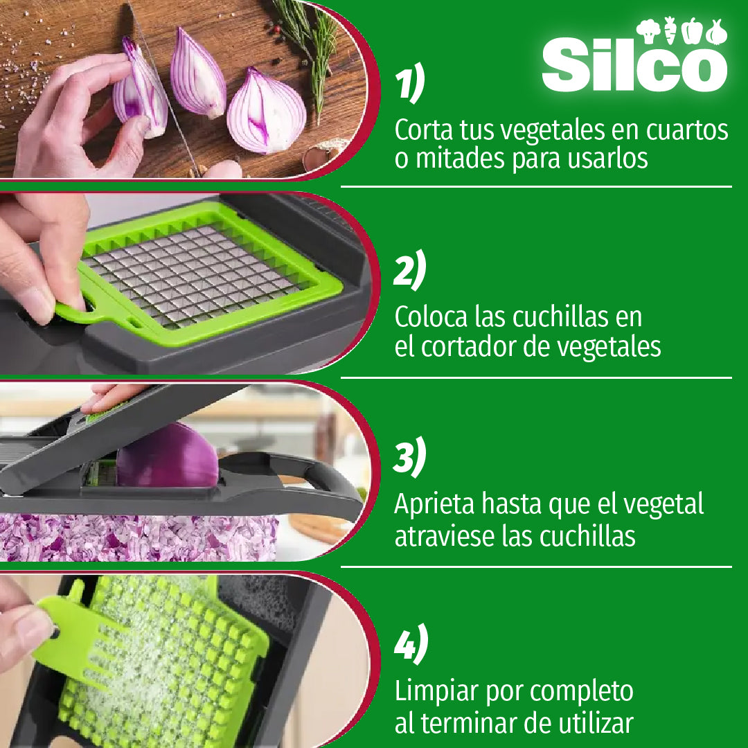 Silco™ - Cortador de Verduras Multifuncional