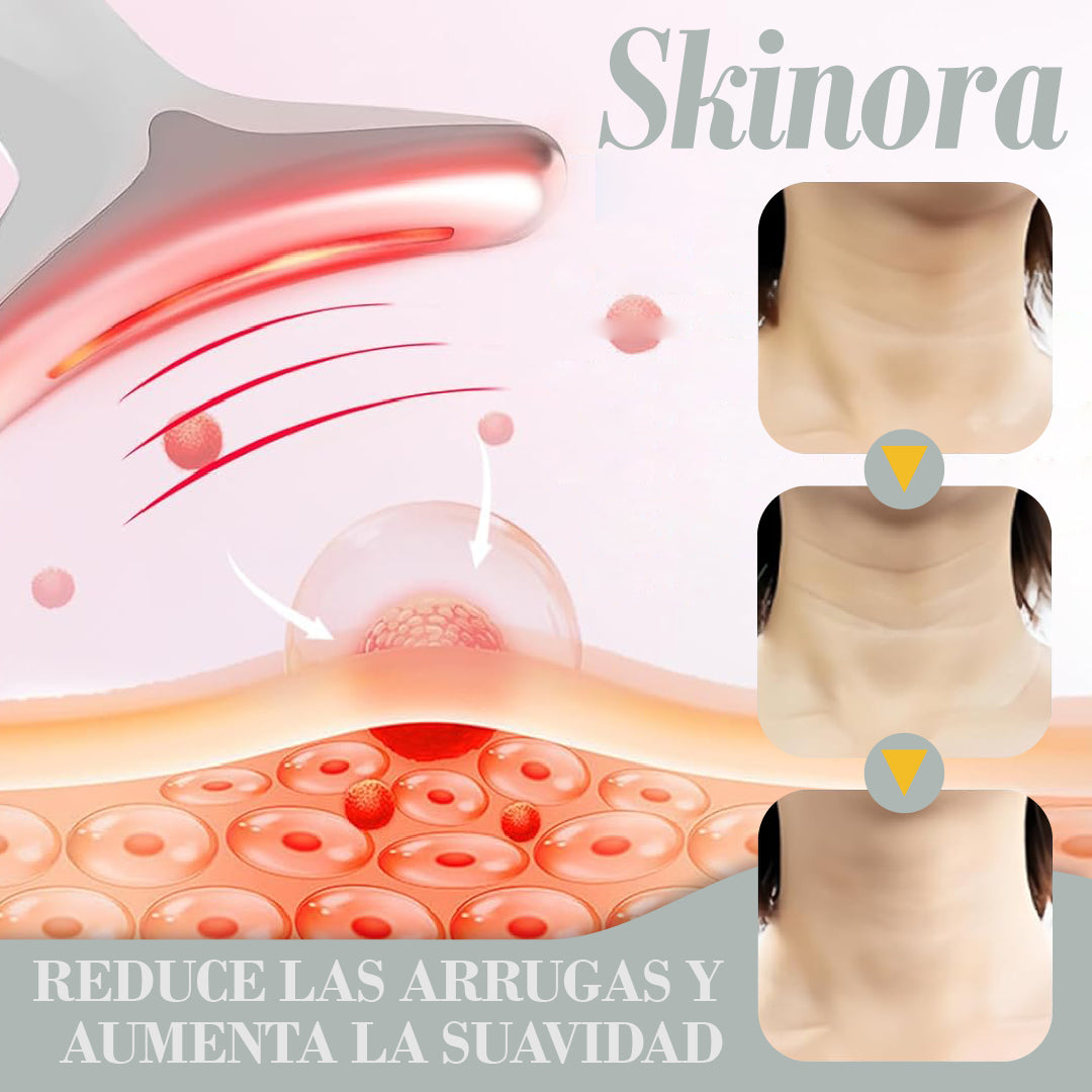 Skinora™ - Masajeador Facial con Luz Roja