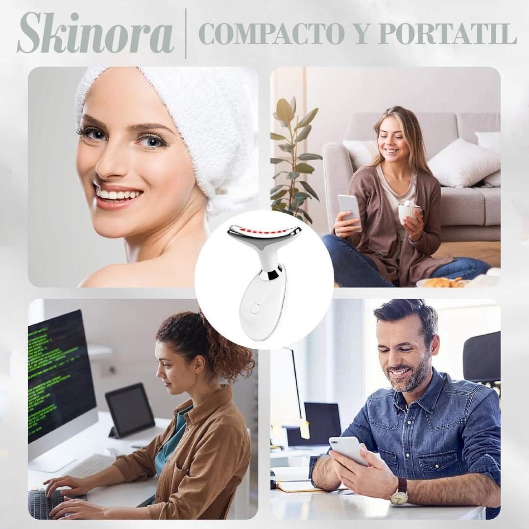 Skinora™ - Masajeador Facial con Luz Roja