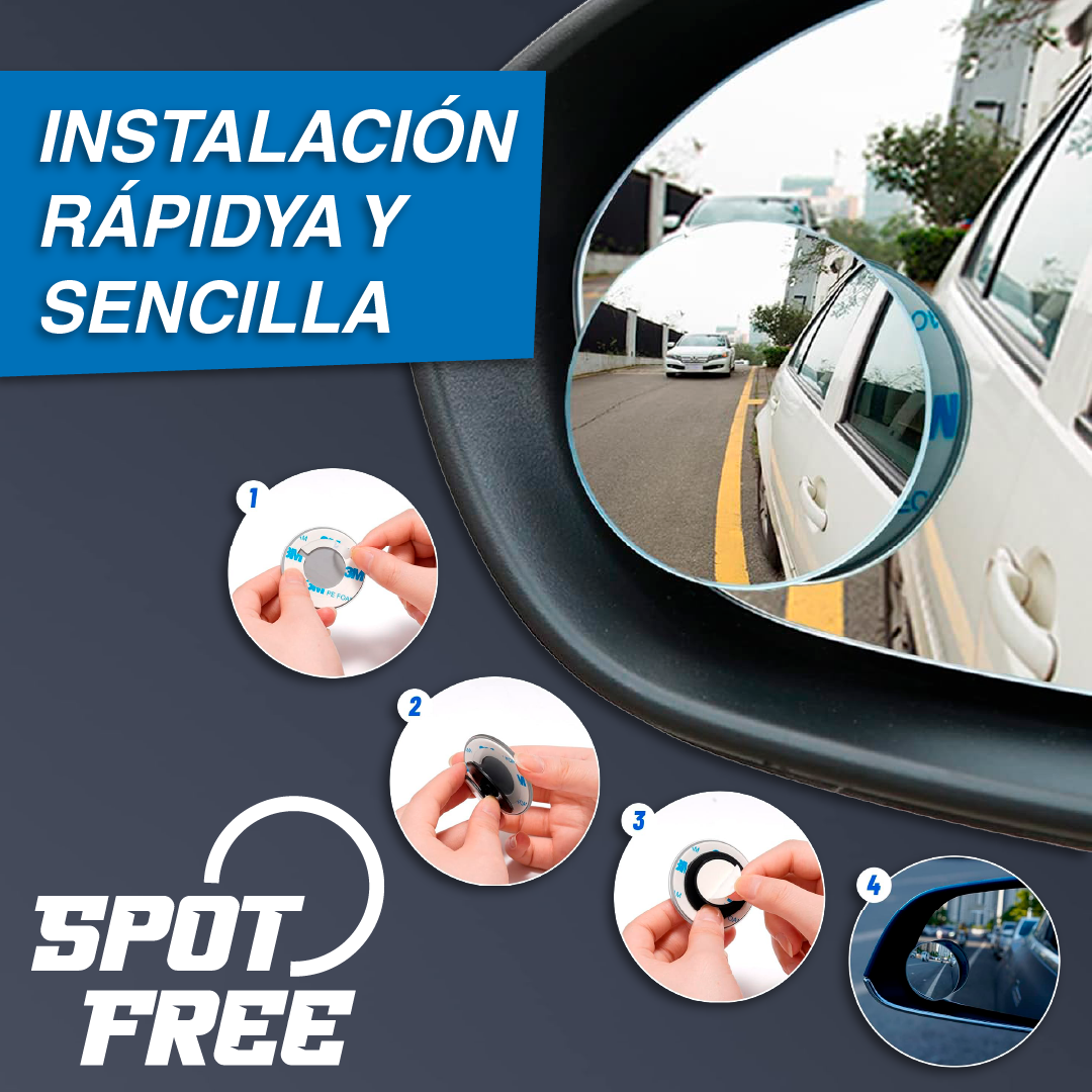 SpotFree™ - Retrovisores Para Ángulos muertos