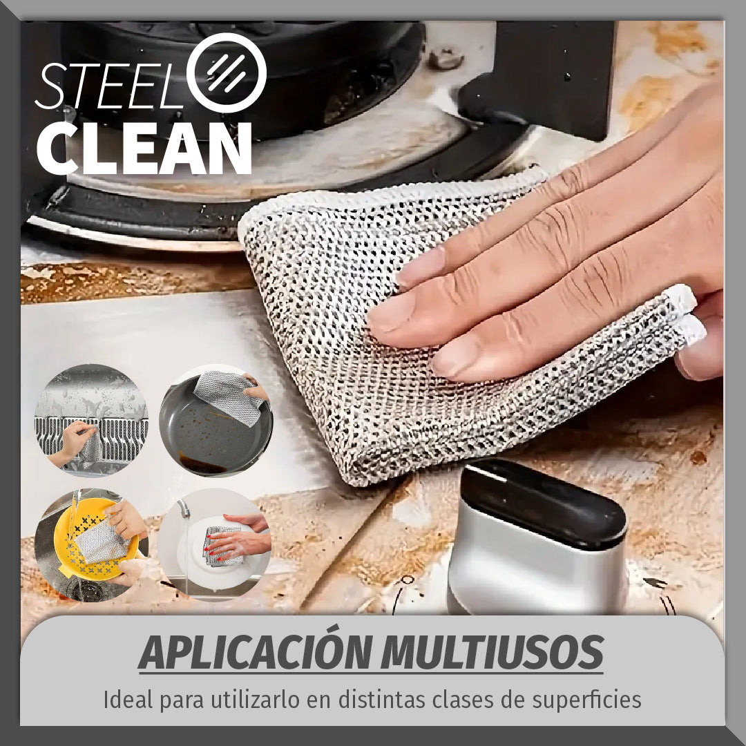 Steel Clean™ - Paño Metalico Multiusos