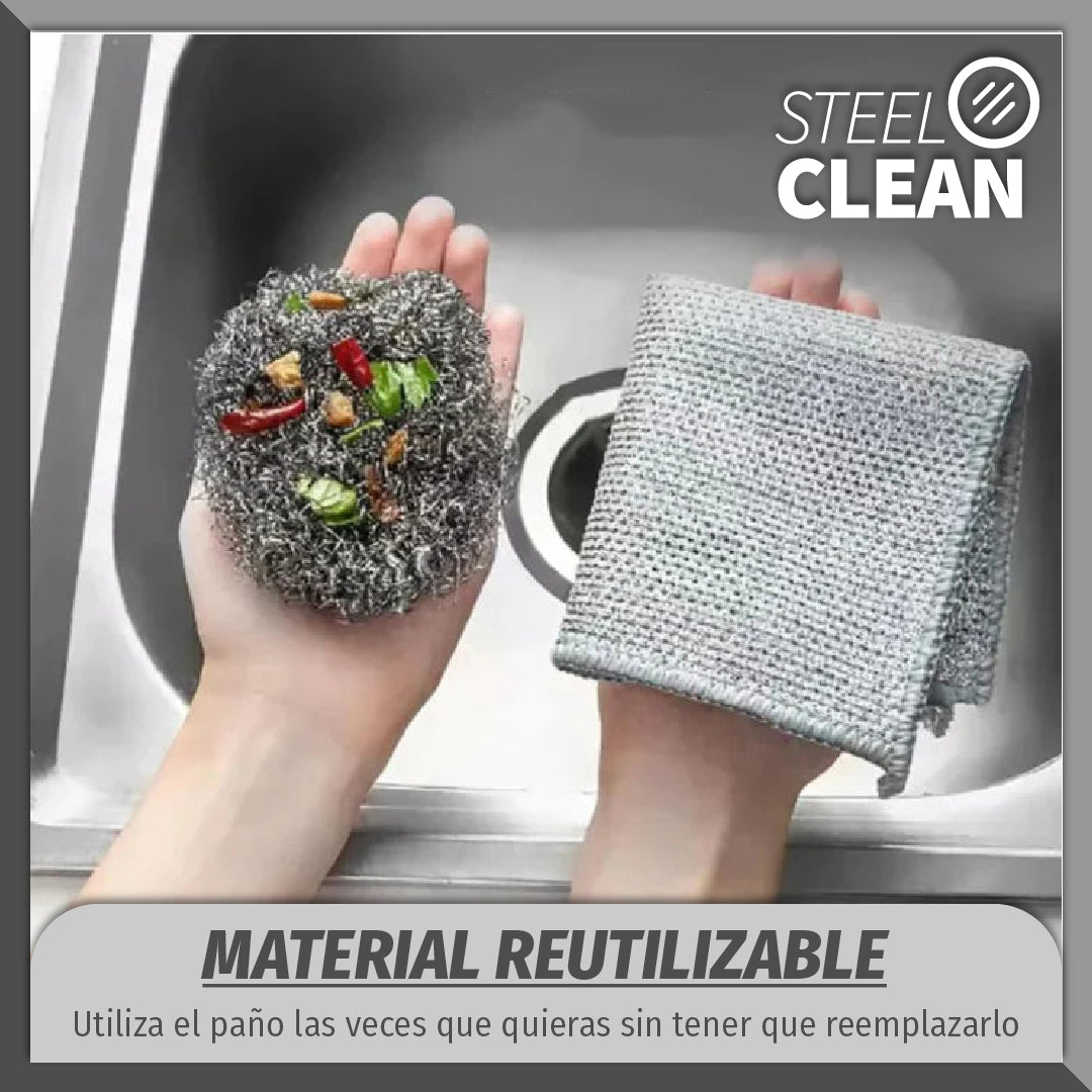 Steel Clean™ - Paño Metalico Multiusos