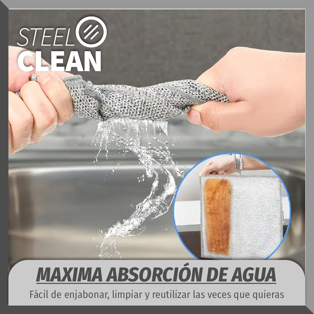 Steel Clean™ - Paño Metalico Multiusos