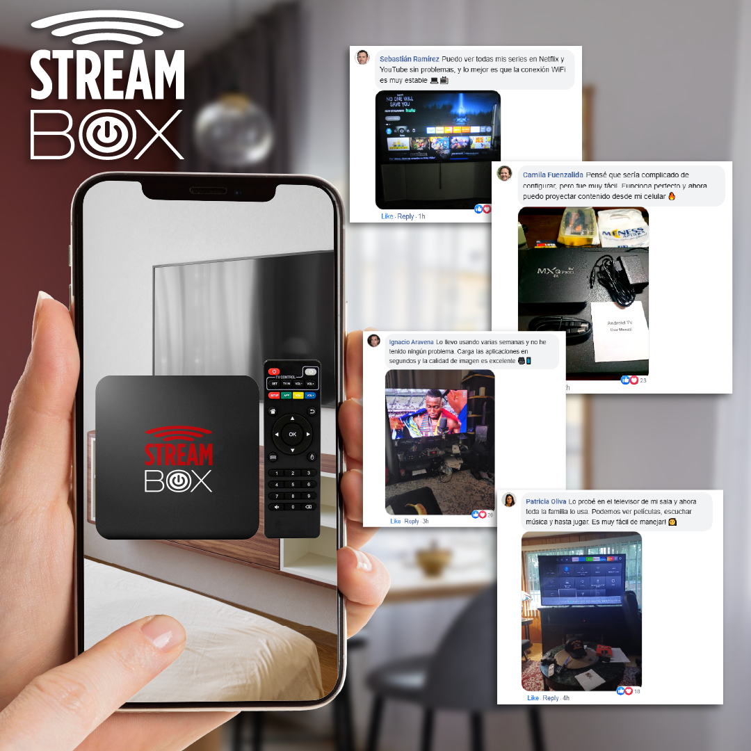 StreamBox™ - Smart TV BOX con Control Remoto