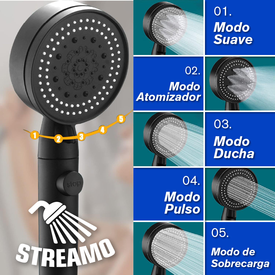Streamo™ - Cabezal de Ducha Potente