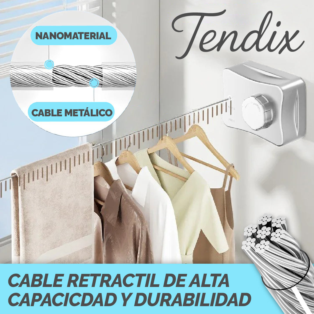 Tendix™ - Tendedero Retráctil para Interiores y Exteriores