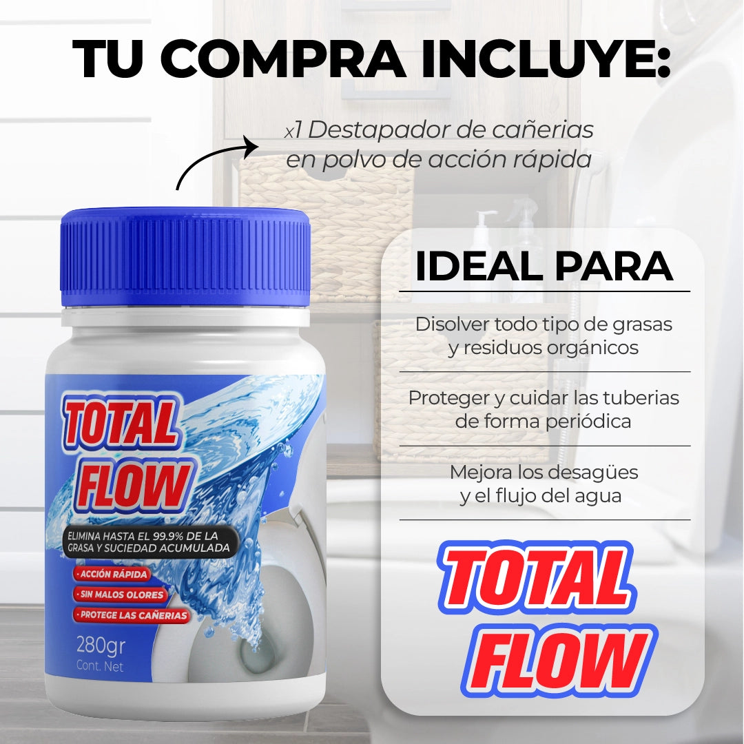 TotalFlow™ - Destapador Potente de Cañeria