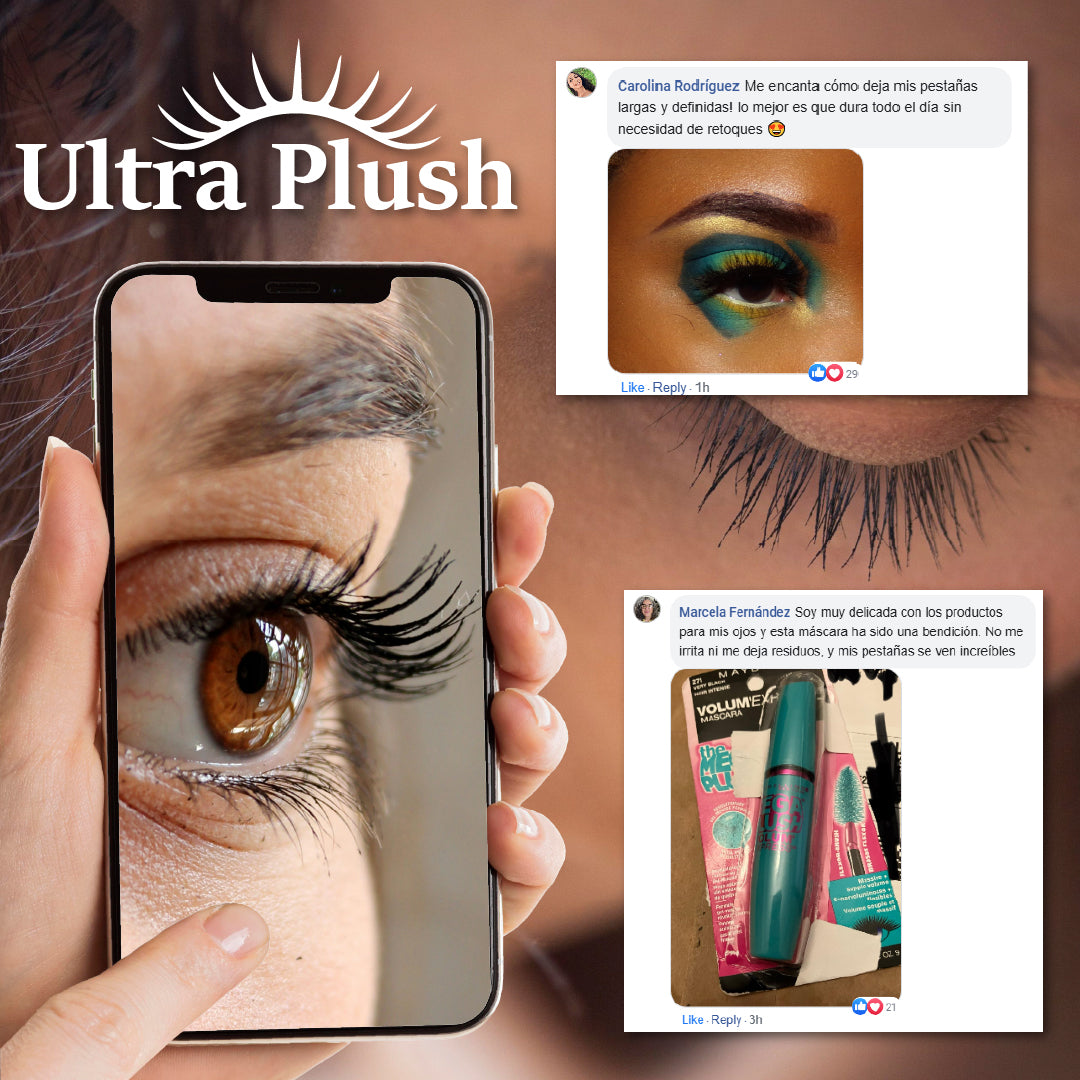 Ultra Plush™ - Aumenta 5x el largo de tus pestañas