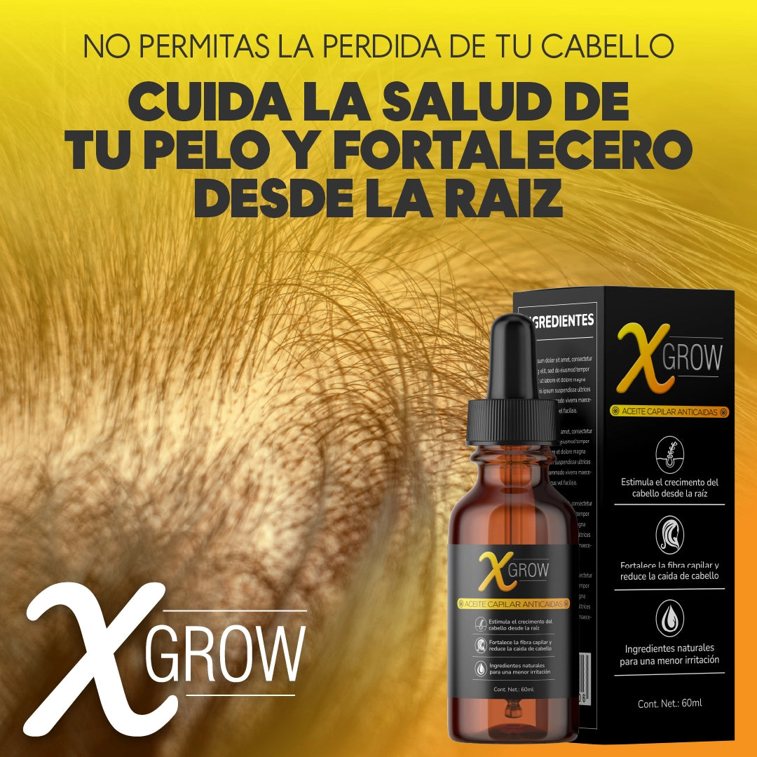 X-GROW™ - Aceite Anti Caida Para Cabellos