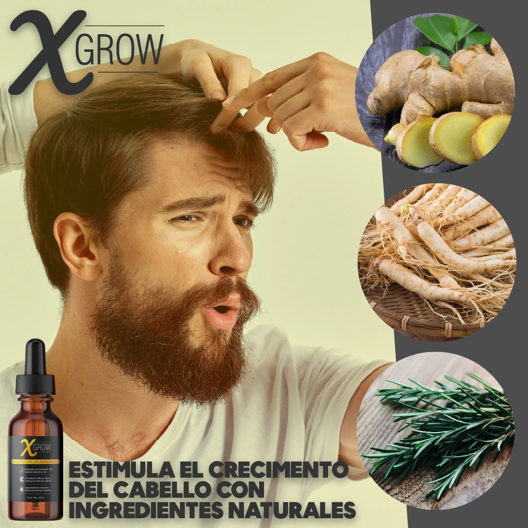X-GROW™ - Aceite Anti Caida Para Cabellos
