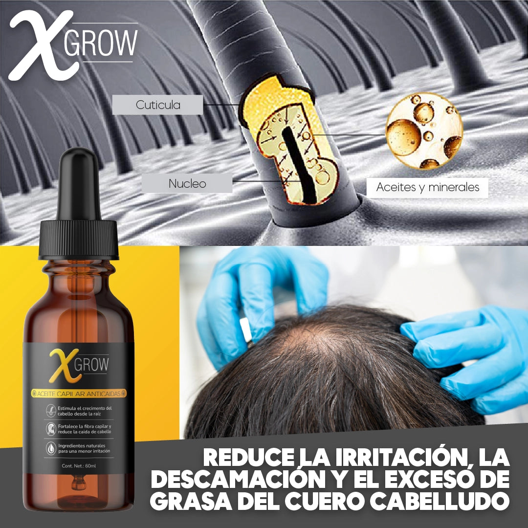 X-GROW™ - Aceite Anti Caida Para Cabellos