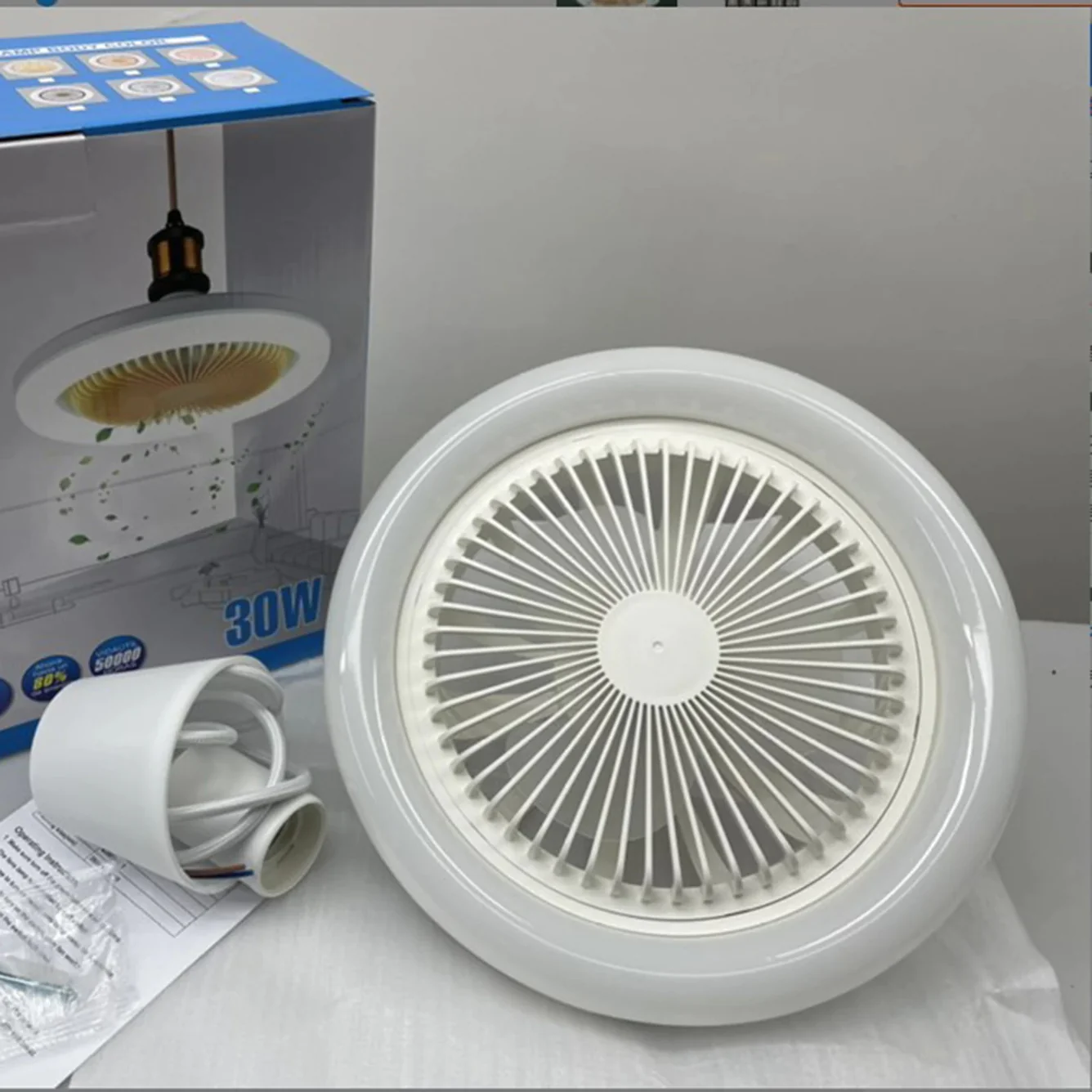 EcoAirFlow™ - Foco Ventilador De Techo 3 En 1 Ahorrador - 30W Con CONTROL