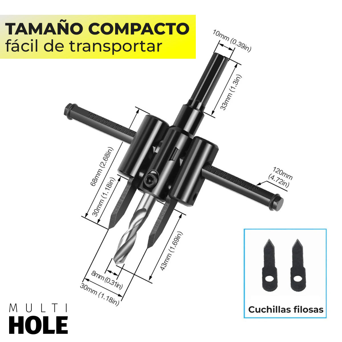 MultiHole™ - Adaptador de circulos para taladros