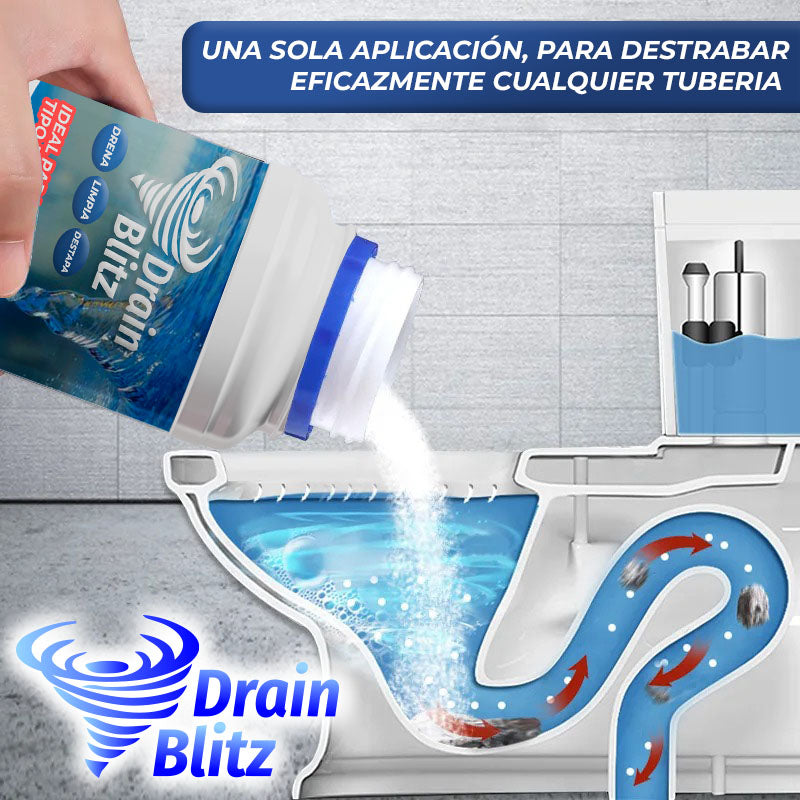 DrainBlitz™ - Polvo desatascador de tuberías