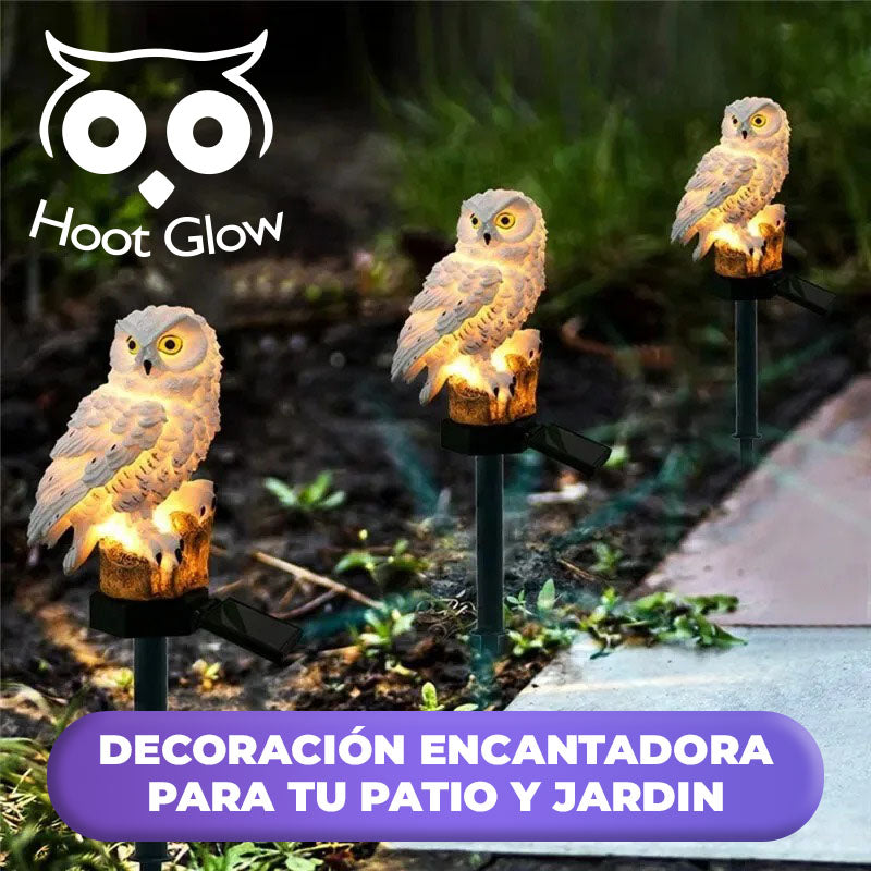 HootGlow™ - Lámparas Solares de Búhos para Decorar e Iluminar