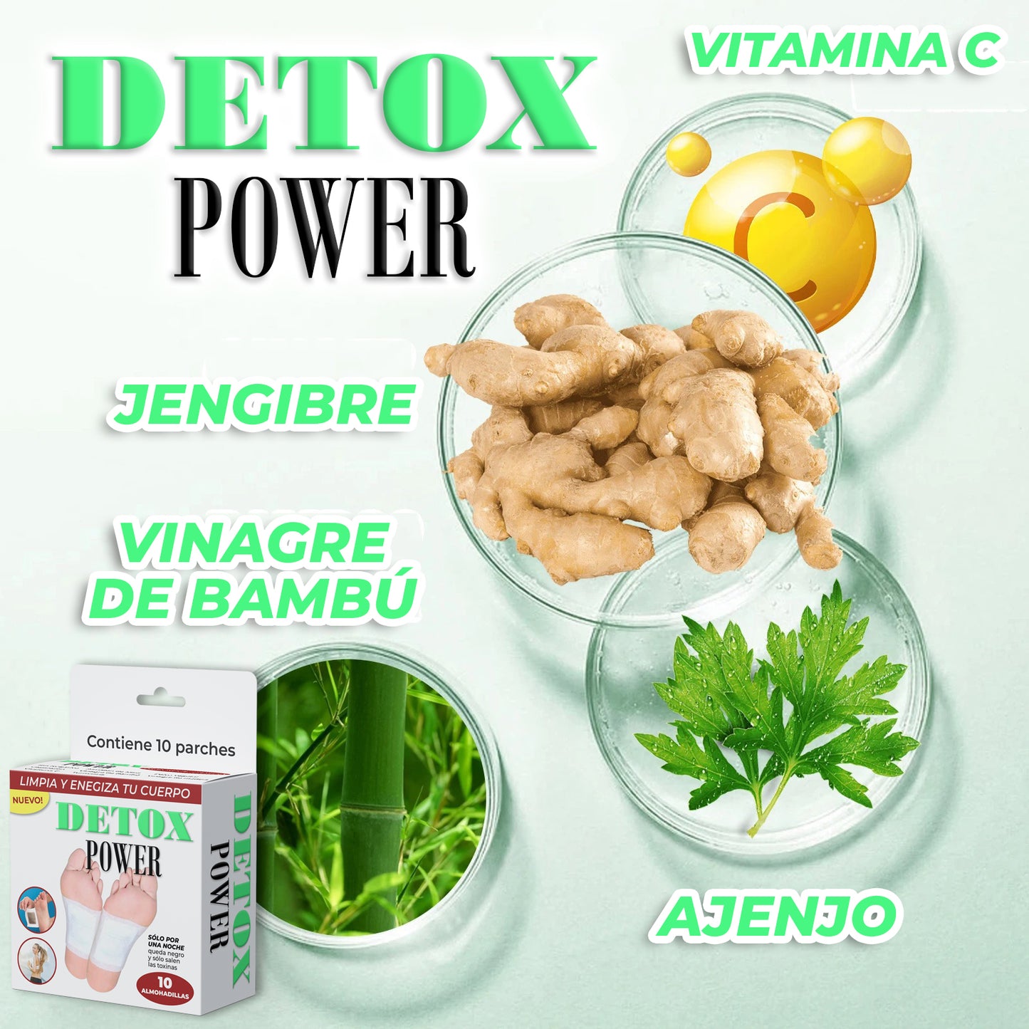 DetoxPower™ - Parches desintoxicantes para pies