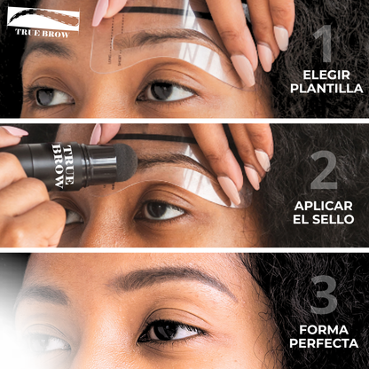 TrueBrow™ - Plantillas y sellos para armar cejas