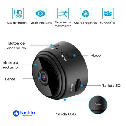 Minicam™ - Mini Camara Magnetica HD