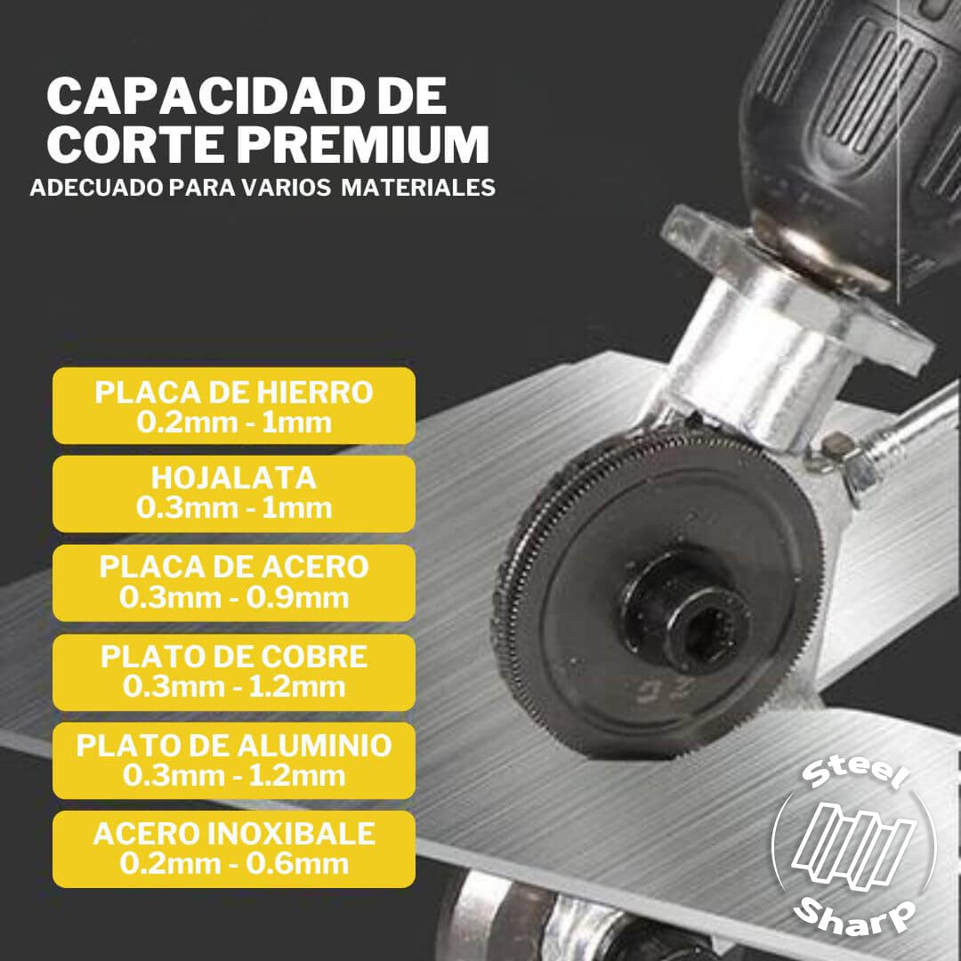 SteelSharp™ - Cortador de placas de metal