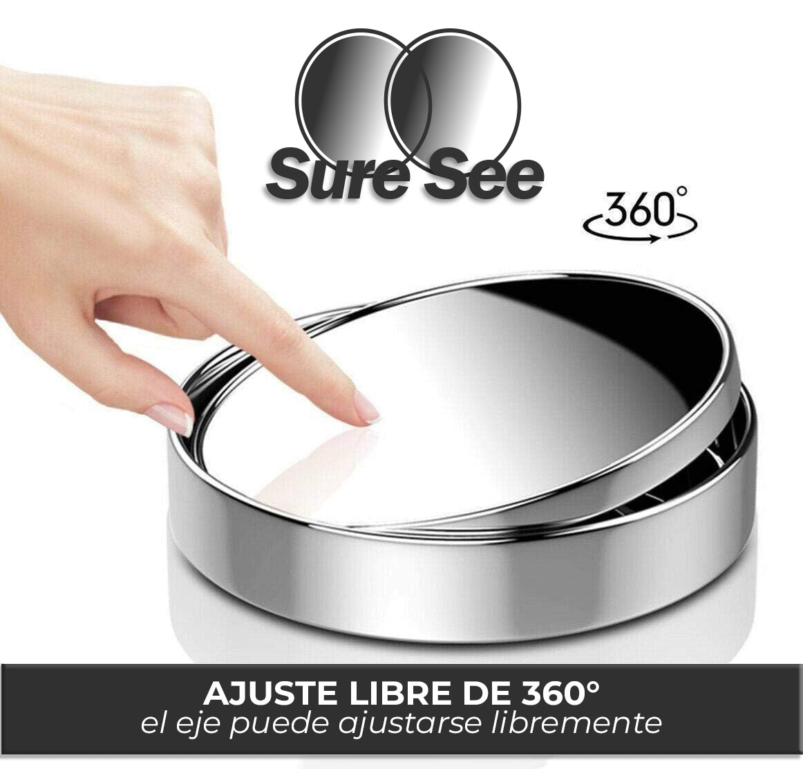 SureSee™ - Par de espejos retrovisores para puntos ciegos