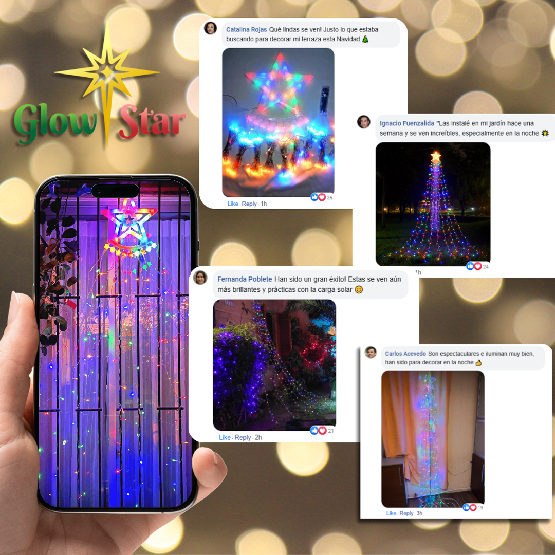 GlowStar™ - Luces Navideñas Solares