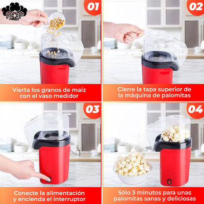 PopSmart™ - Máquina de Palomitas para Preparar Fácil y Saludable