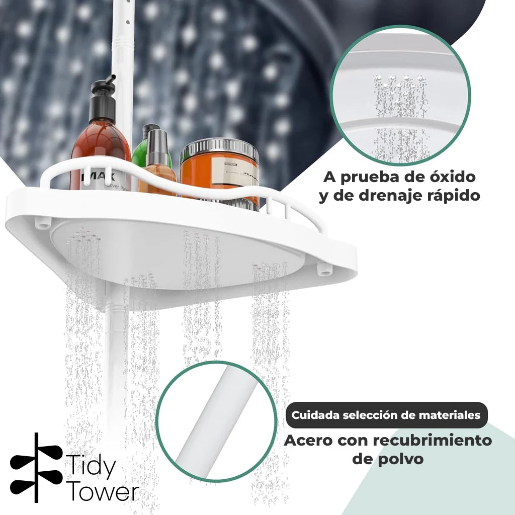 TidyTower™ - Esquinero de ducha ajustable