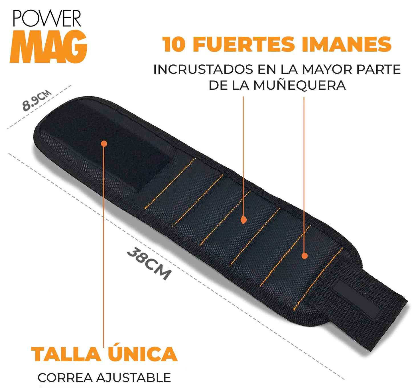 PowerMag™ - Muñequera magnetica para herramientas