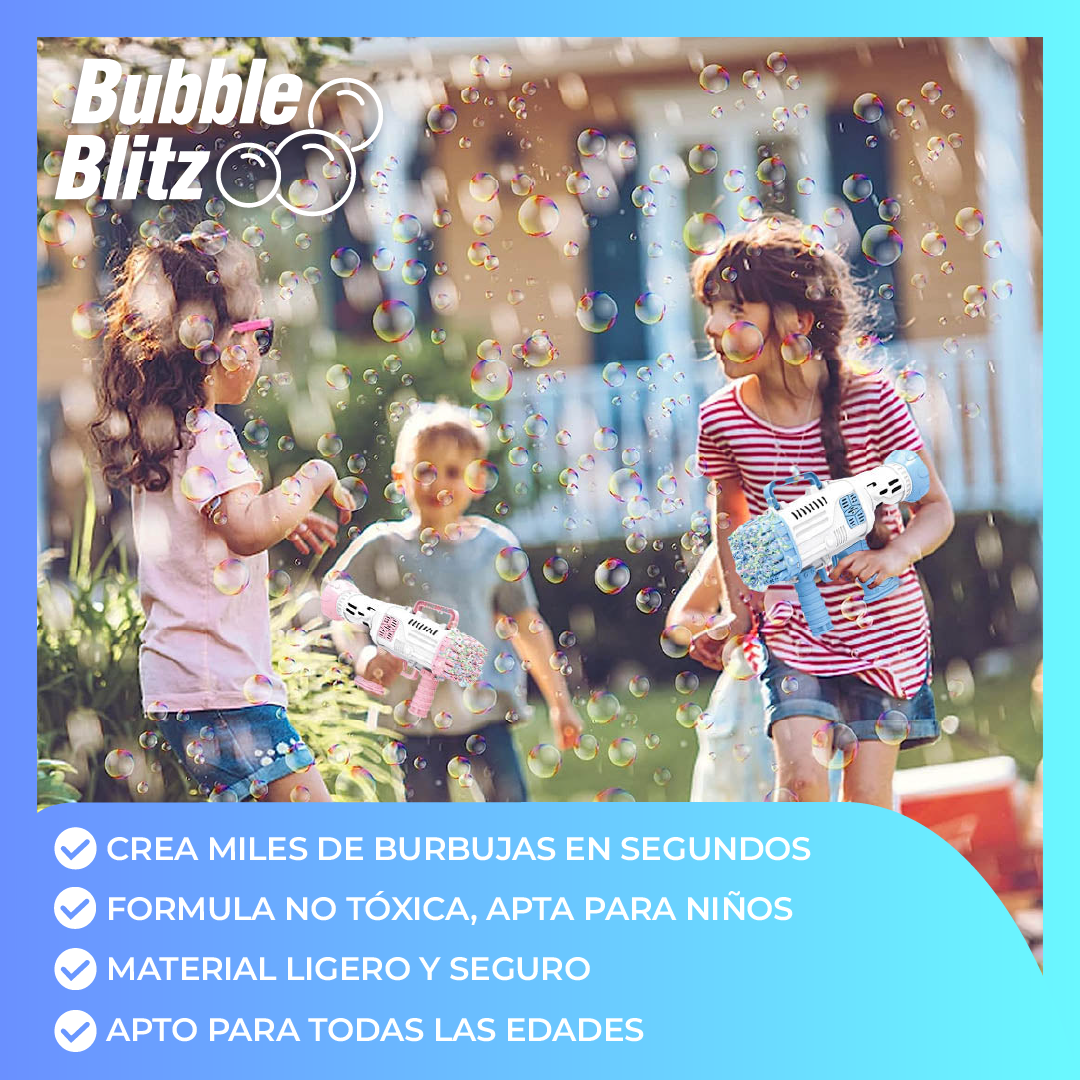 BubbleBlitz™ - Ametralladora de Burbujas