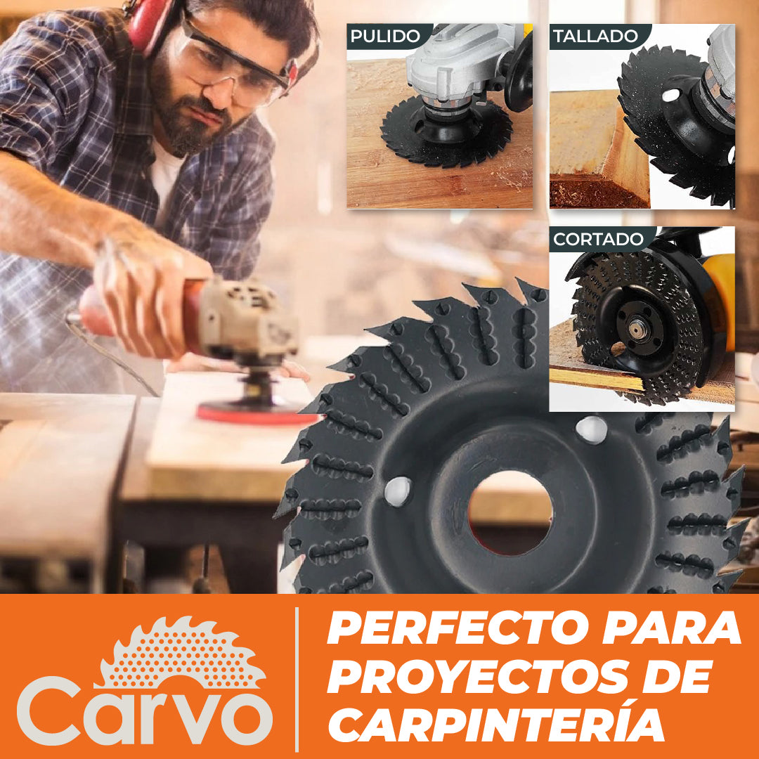 Carvo™ - Disco para Tallado y Corte de Madera