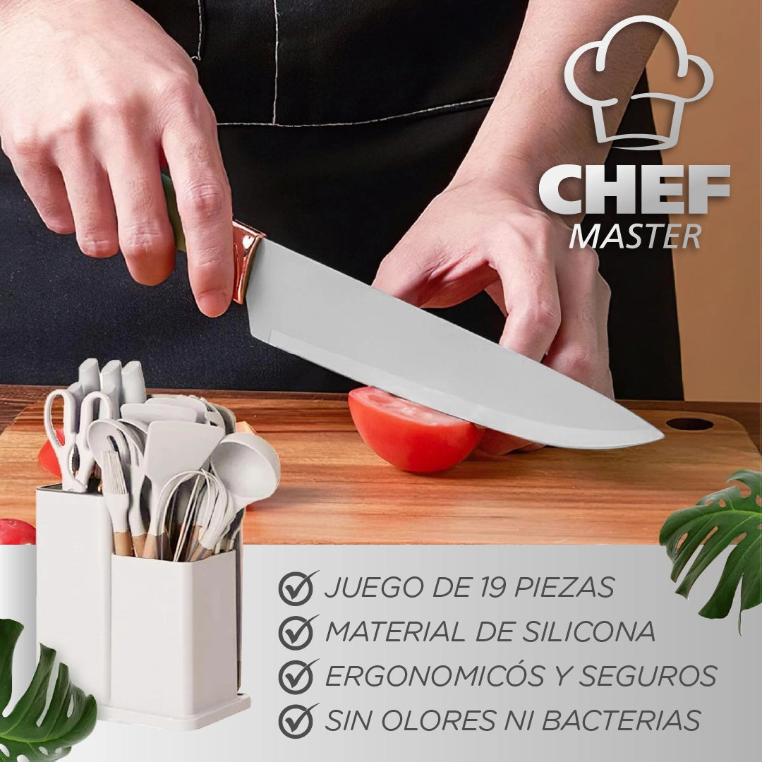 ChefMaster™ - Set de Instrumentos de Cocina de Silicona