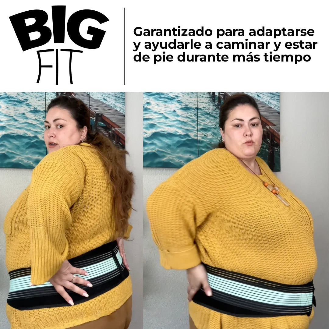 BigFit™ - Faja lumbar para alivio inmediato y soporte para tu espalda