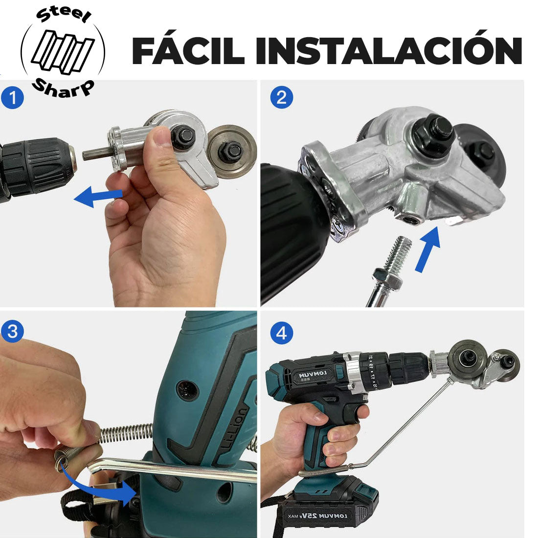 SteelSharp™ - Cortador de placas de metal