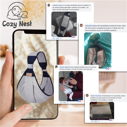 CozyNest™ - Portabebes Ajustable