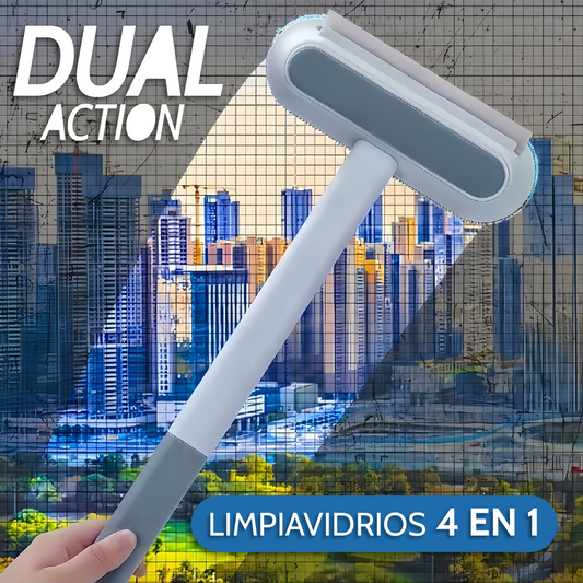 DualAction™ - Limpiador de Vidrios 4 en 1