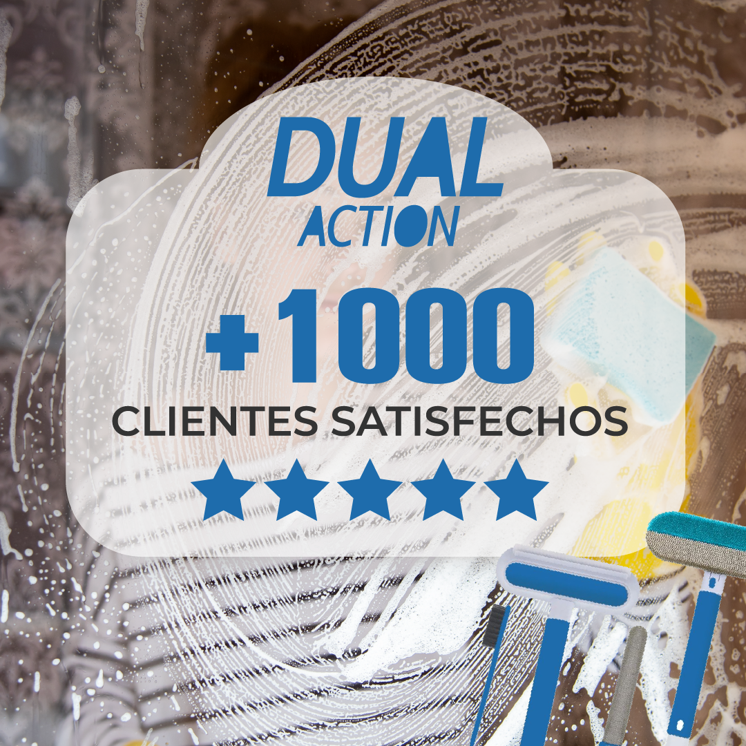 DualAction™ - Limpiador de Vidrios 4 en 1