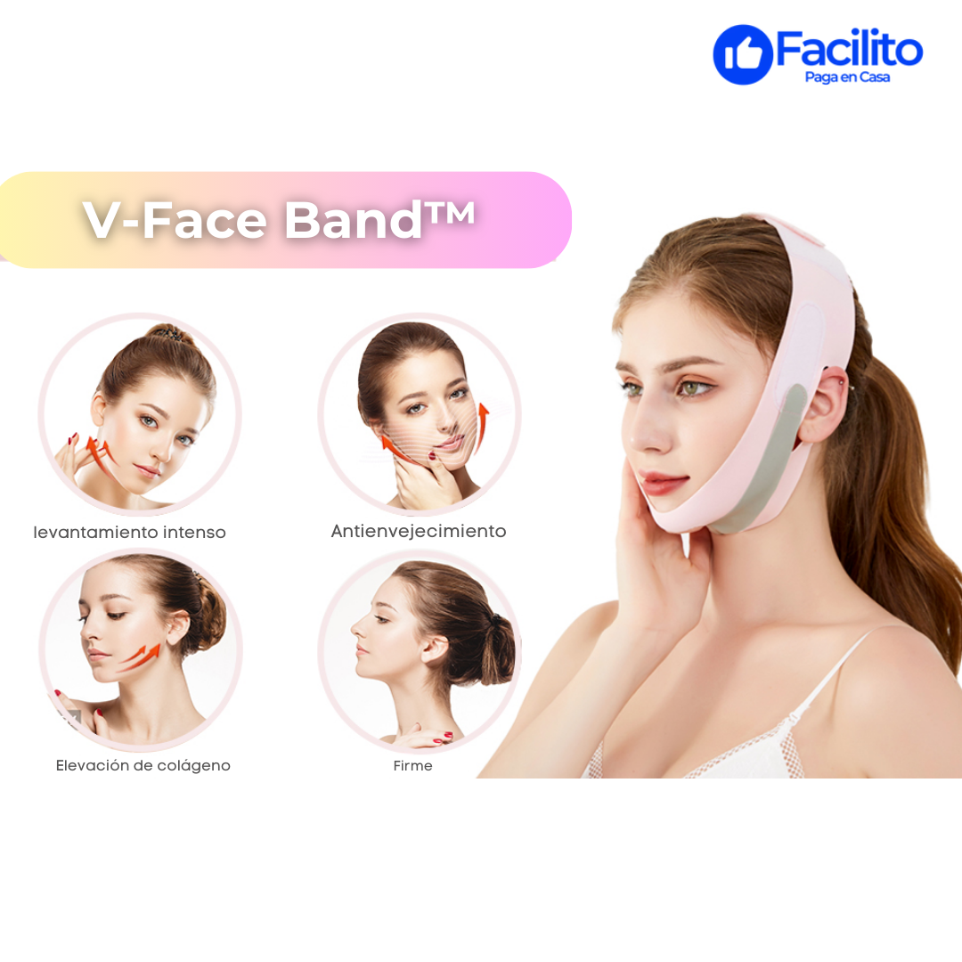 V-Face Band™ - Correa de estiramiento Facial en forma de V