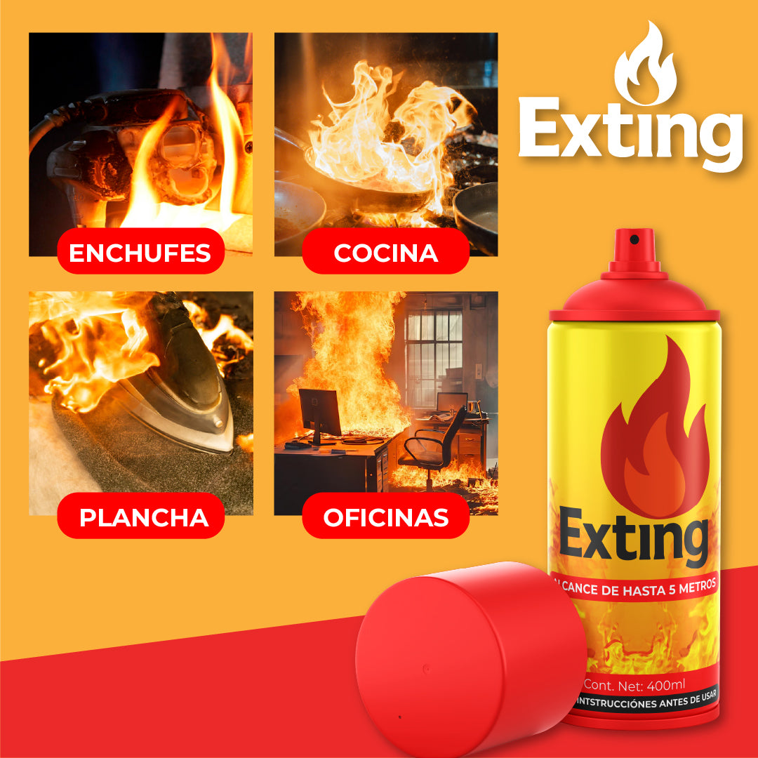 Exting™ - Extintor Portátil para Emergencias
