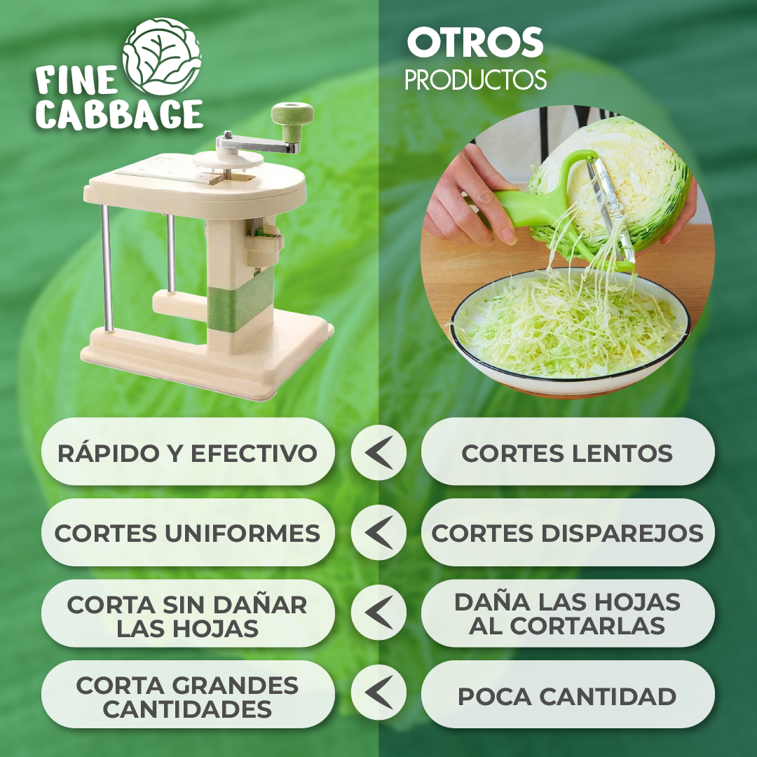 FineCabbage™ - Rallador fino para Repollo