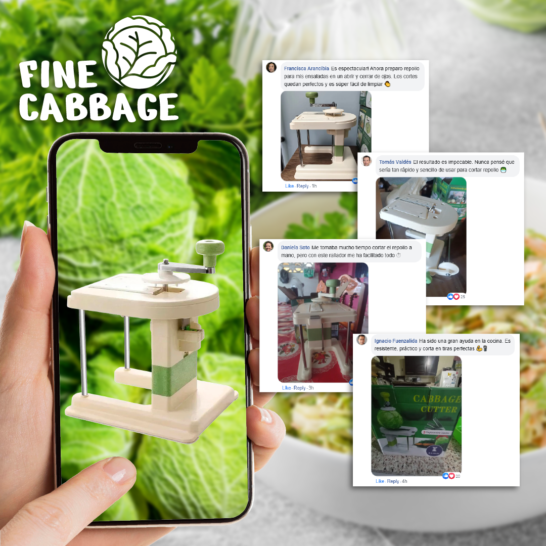 FineCabbage™ - Rallador fino para Repollo