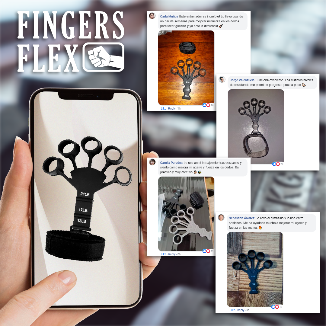 FingersFlex™ - Entrenador Para Dedos