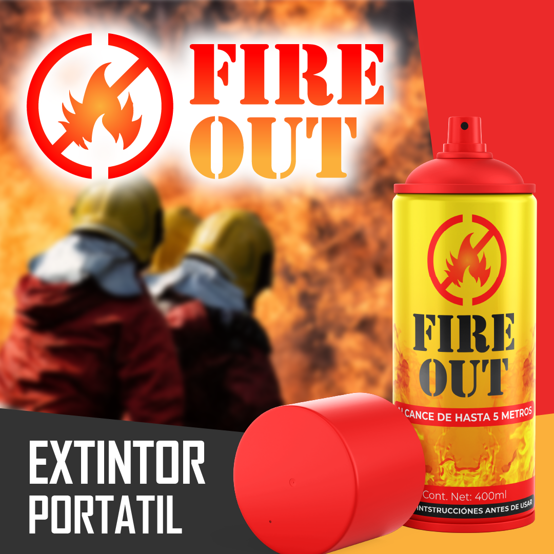 FireOut™ - Extintor Portátil para Emergencias al Instante