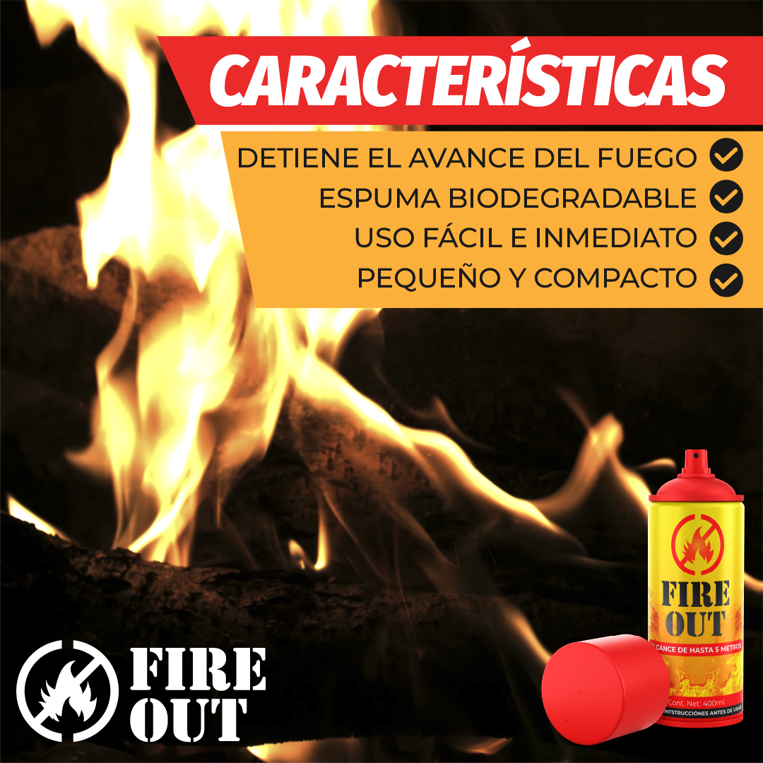 FireOut™ - Extintor Portátil para Emergencias al Instante