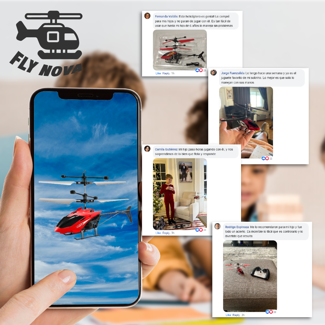 FlyNova™ - Helicóptero Flotador
