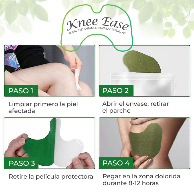 KneeEase™ - Parches para el dolor de rodillas | Oferta exclusiva 4x1