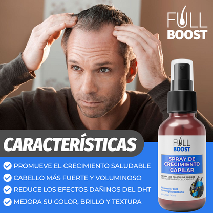 FullBoost™ - Spray Para Crecimento Capilar