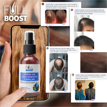 FullBoost™ - Spray Para Crecimento Capilar