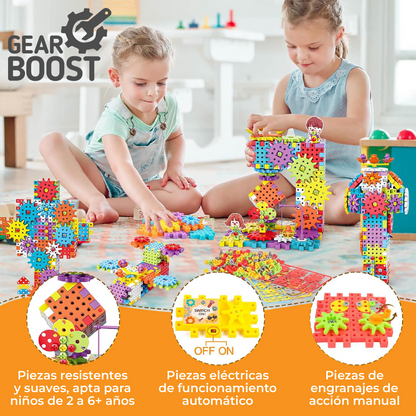GearBoost™ - Juego de Construcción de Engranajes